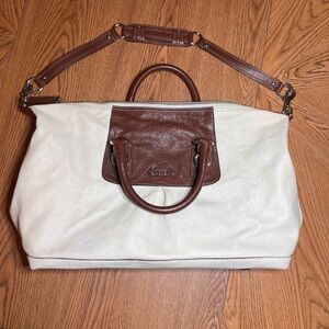 COPY - Coach White and Brown Tote Bag